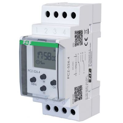 Zegar astronomiczny sterujący programowalny 2-kanałowy PCZ-526.4 F&F (PCZ-526.4)